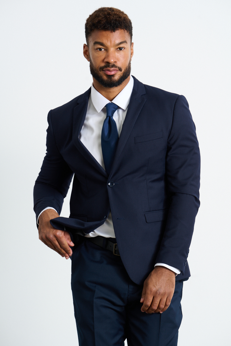 Navy Blue Suit Jacket