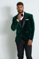 Green Velvet Tuxedo