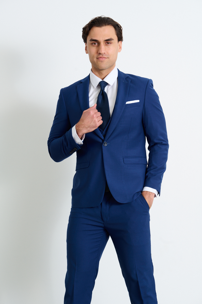 French Blue Suit Jacket