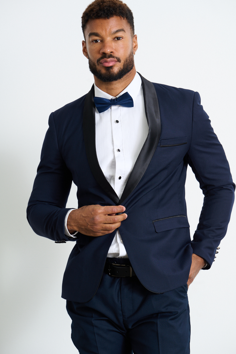 Navy Blue Tuxedo Jacket