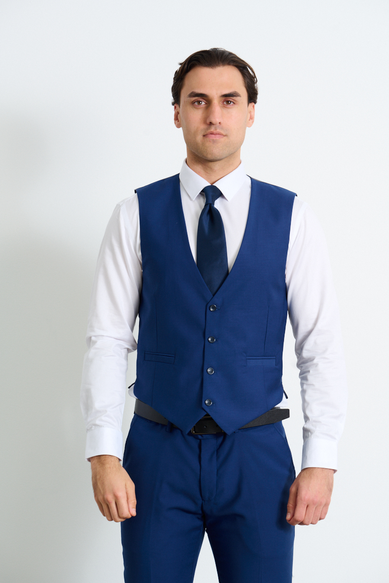 French Blue Vest