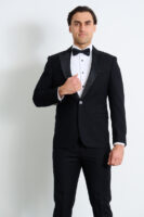 Black Tuxedo Peak Lapel