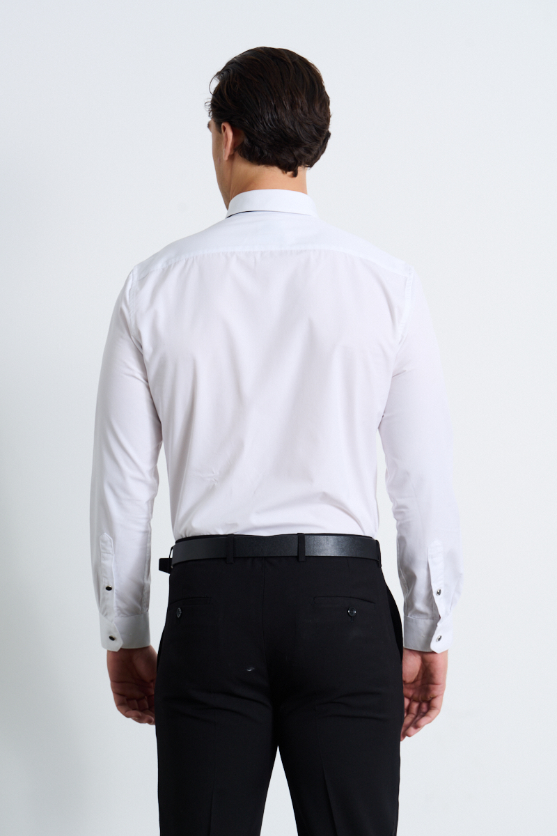 White Tuxedo Shirt
