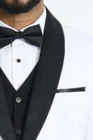 White Tuxedo with Black Lapels