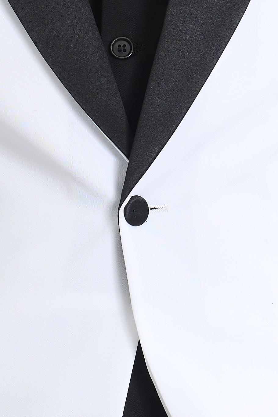 White Tuxedo with Black Lapels
